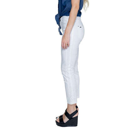 White Cotton Jeans & Pant