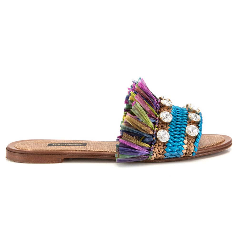 Multicolor Lambskin Women Sandal