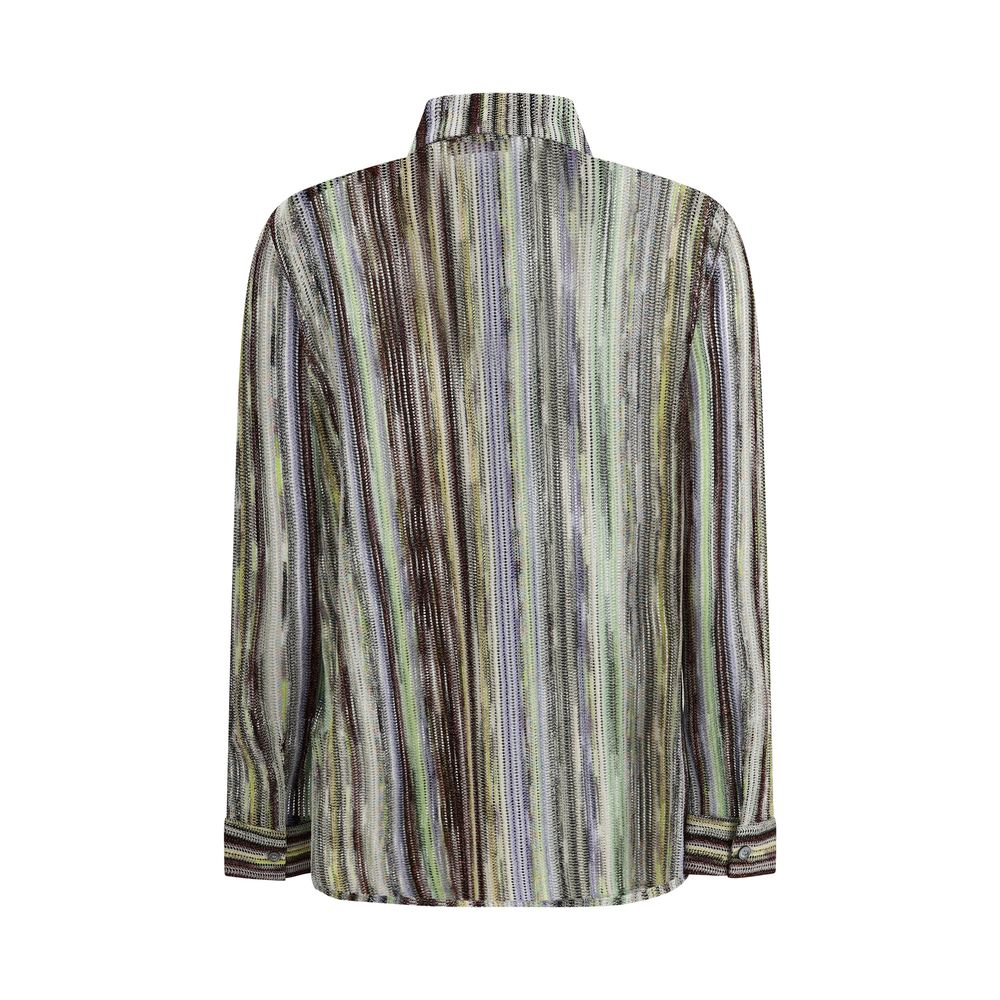 Shirt with iconic multicolored pattern