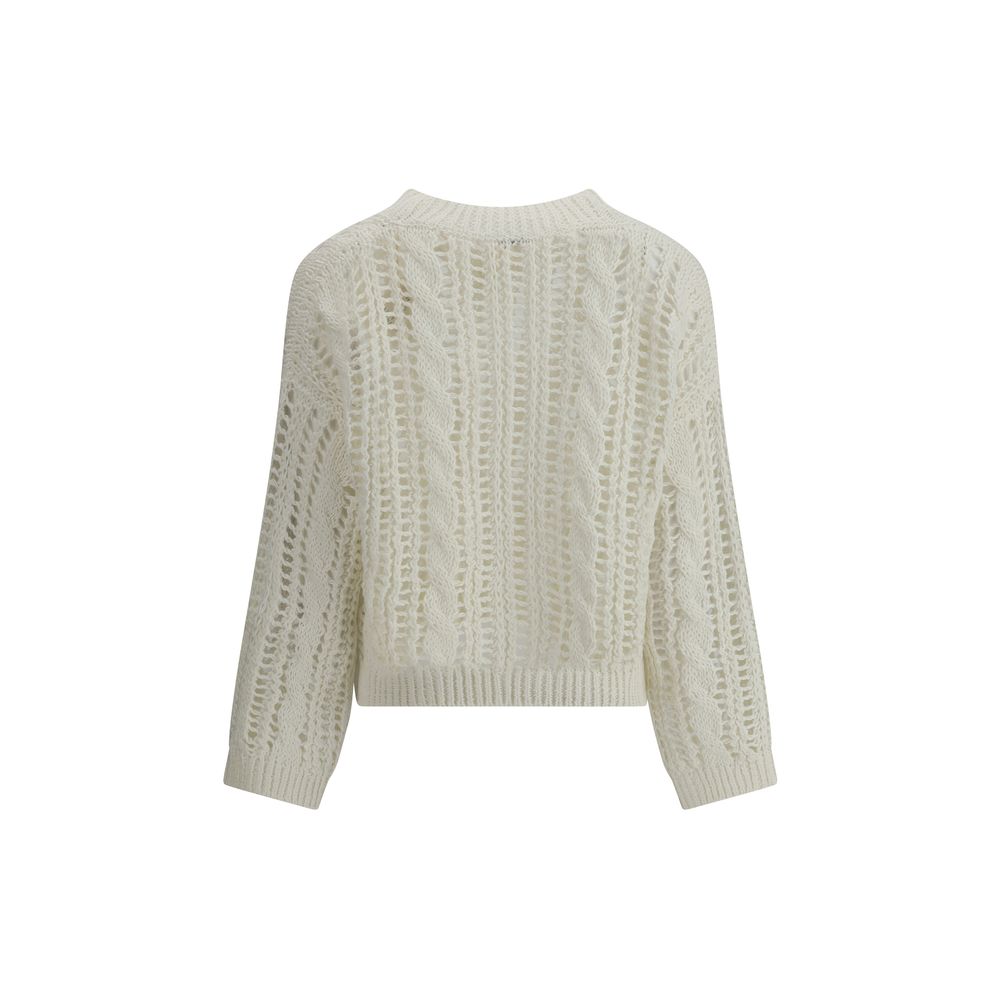 Lace-knit  Sweater