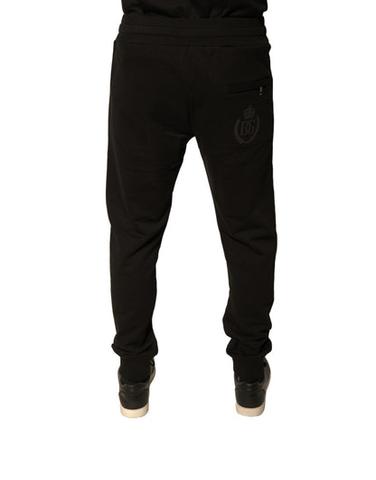 Black Cotton Jogger Men Sweatpants Pants