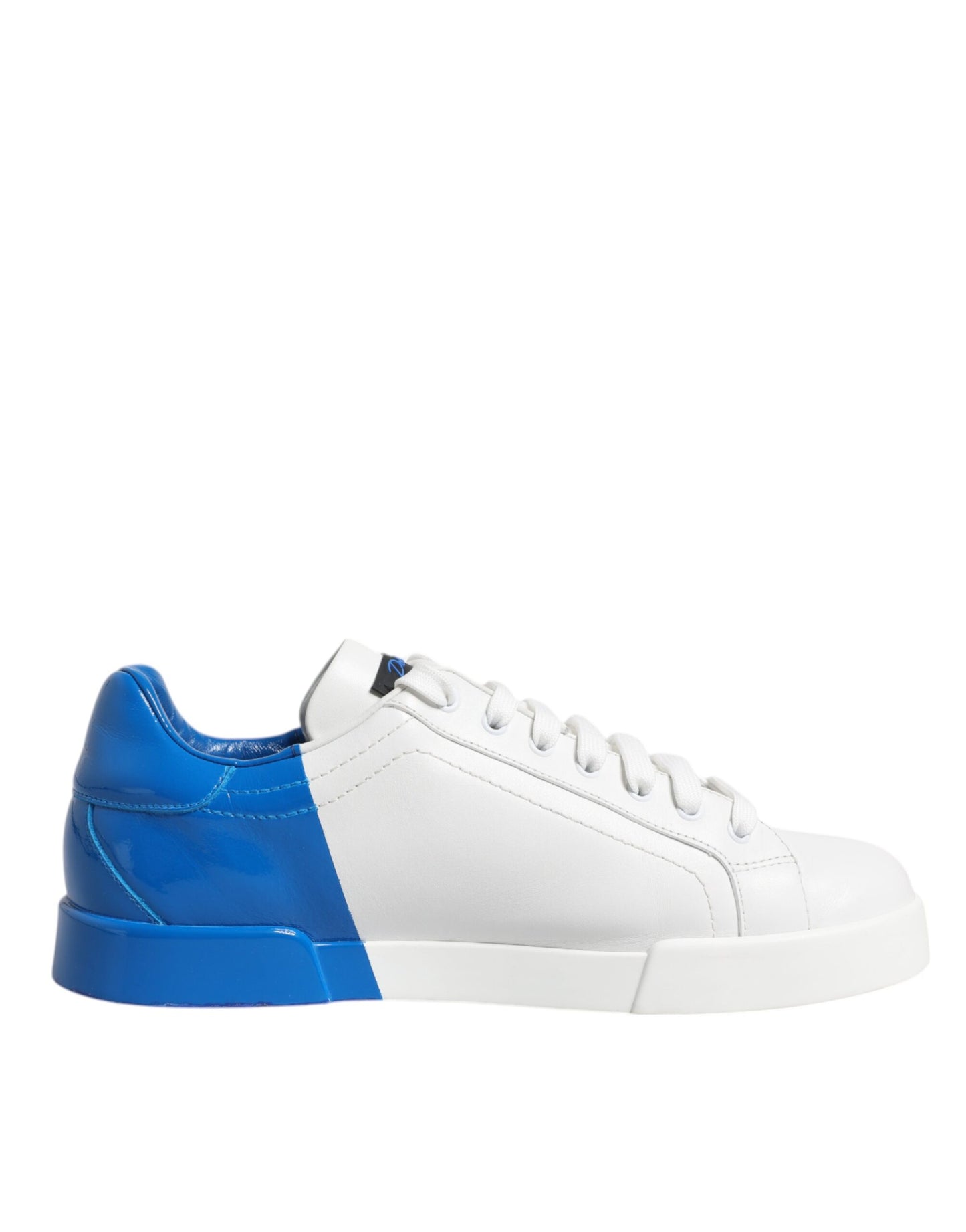 White Blue Portofino Leather Sneakers Shoes