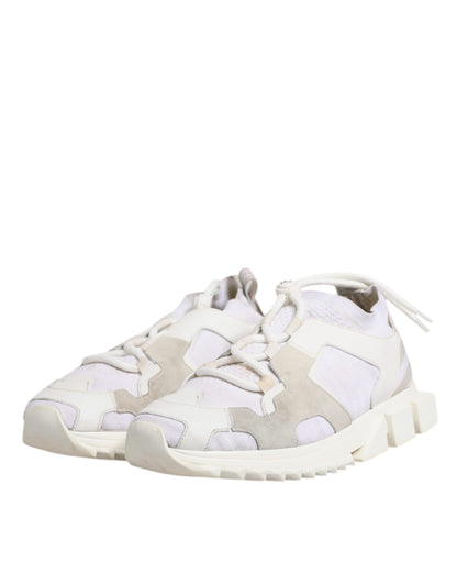 White Mesh Sorrento Trekking Sneakers Shoes