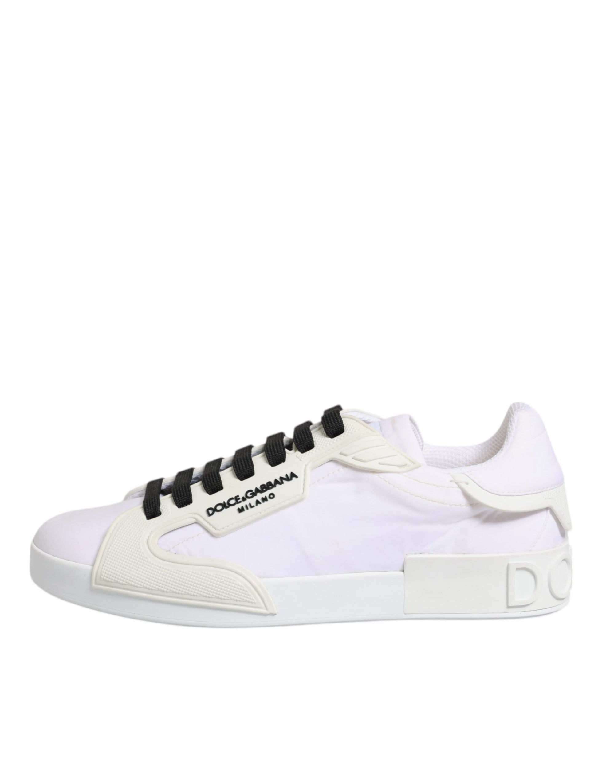 White Portofino Logo Low Top Sneakers Shoes