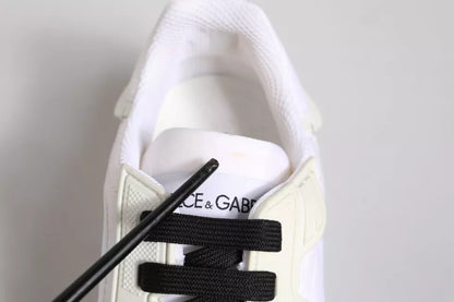 White Portofino Logo Low Top Sneakers Shoes