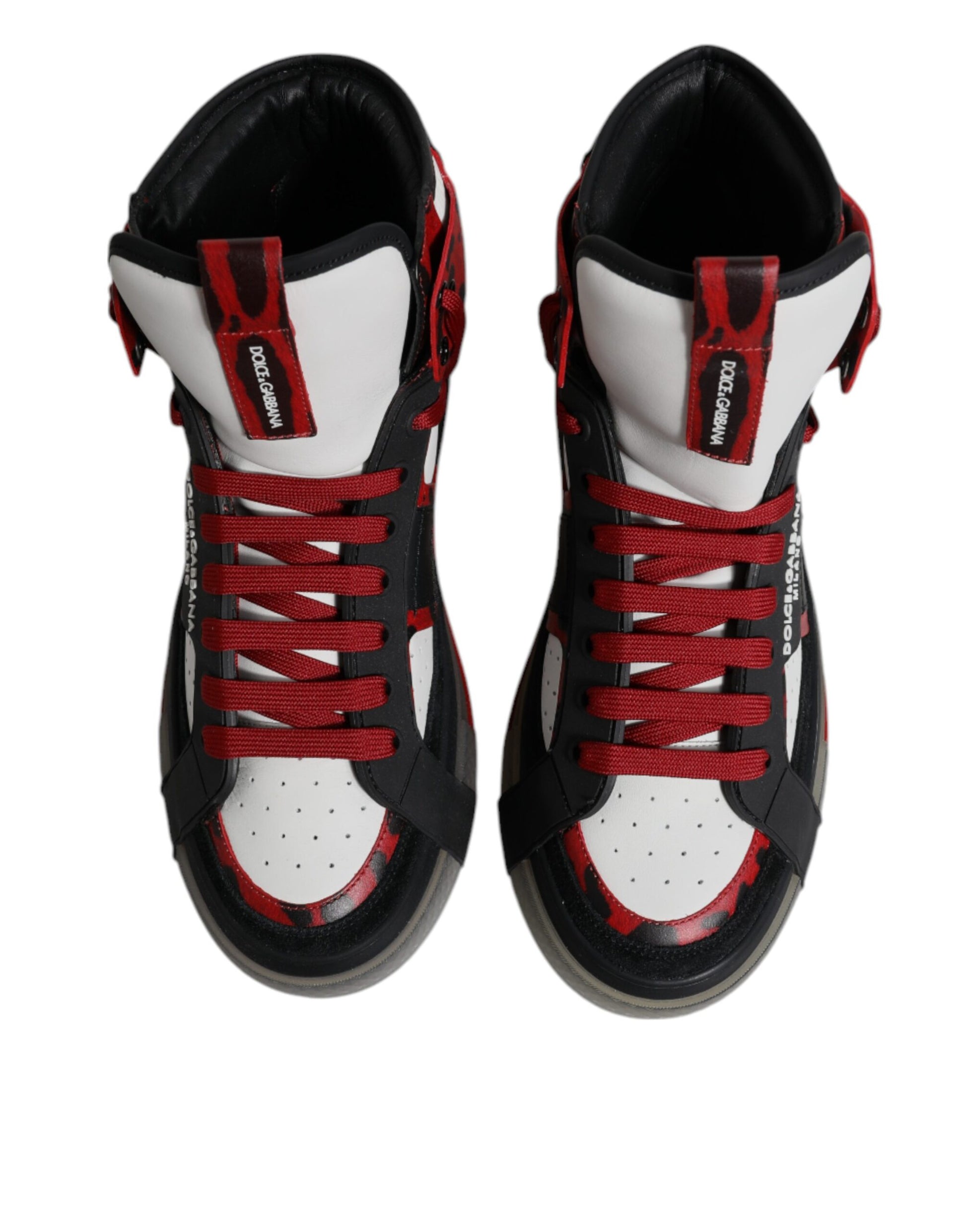 Multicolor Leather High Top Sneakers Shoes