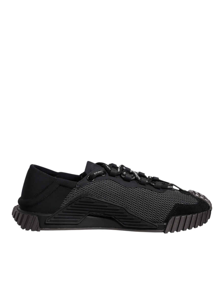 Black Nylon NS1 Low Top Men Sneakers Shoes