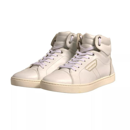 White London Logo High Top Sneakers Shoes