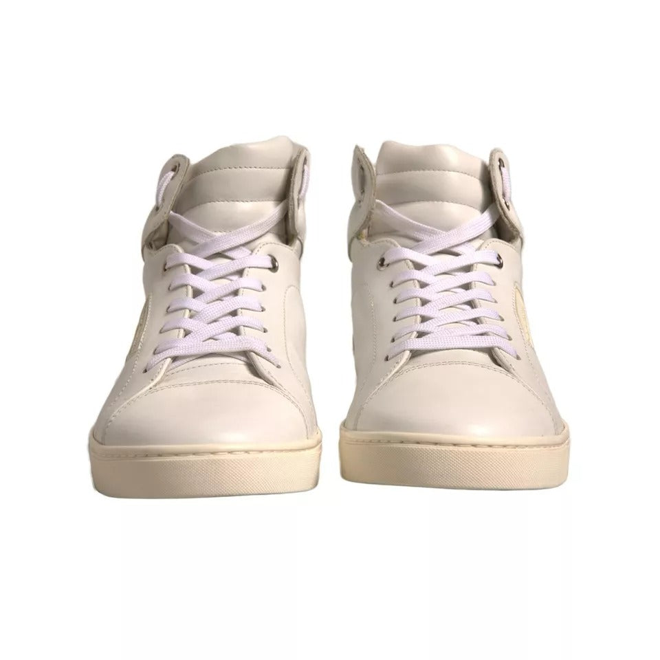 White London Logo High Top Sneakers Shoes