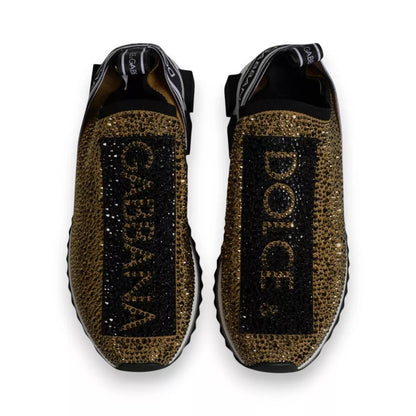 Gold Rhinestones Sorrento Sneakers Shoes