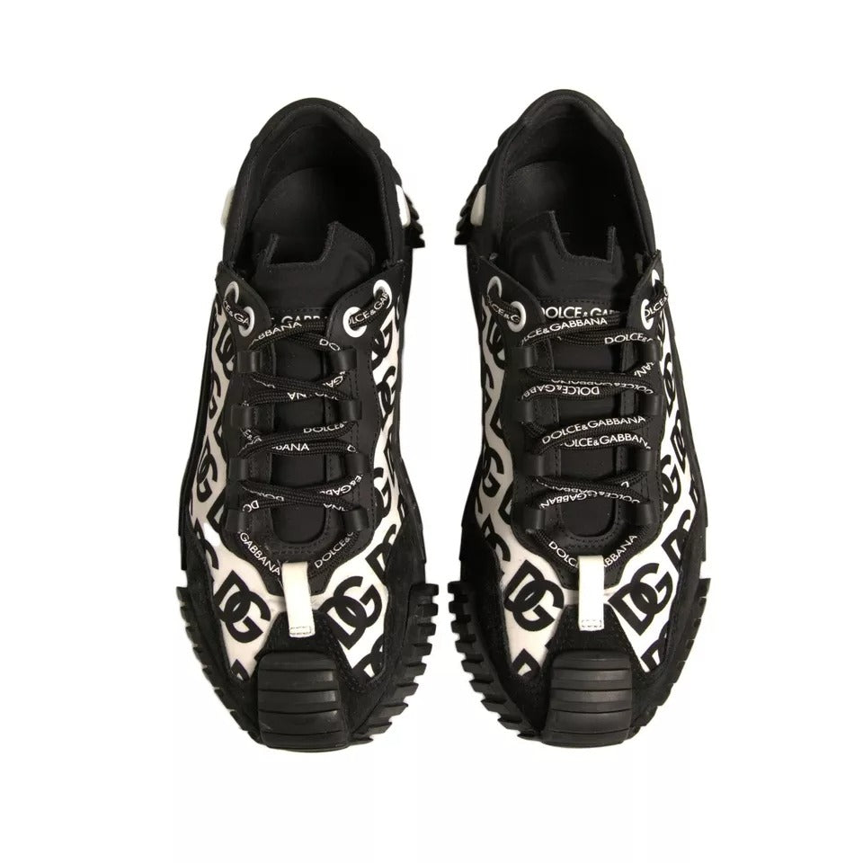 Black Logo Lace Up Low Top NS1 Sneakers Shoes