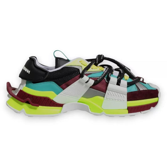 Multicolor Panelled Space Men Sneakers Shoes