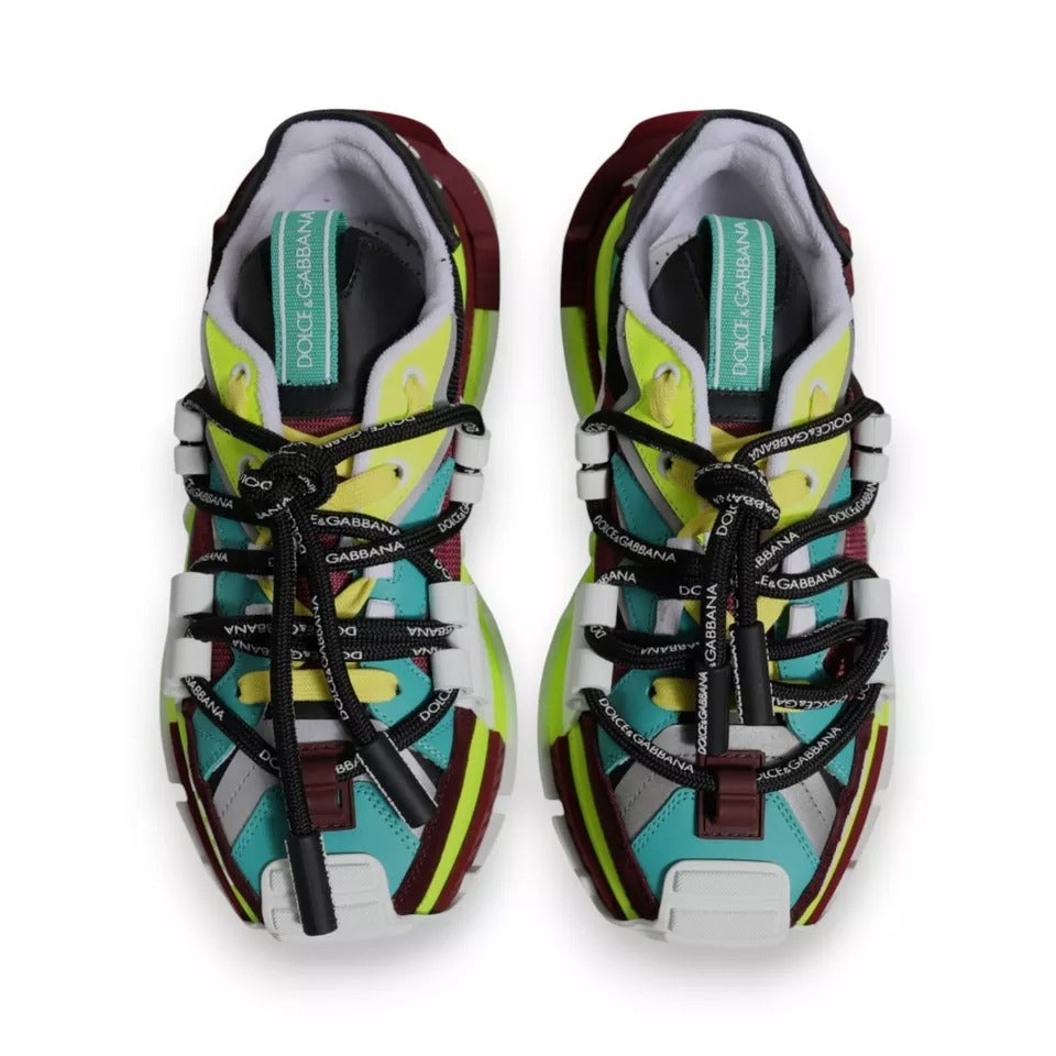 Multicolor Panelled Space Men Sneakers Shoes