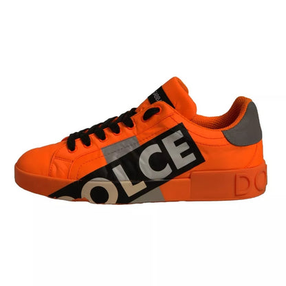 Orange Portofino Logo Tape Men Sneakers Shoes