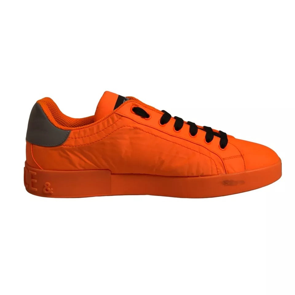 Orange Portofino Logo Tape Men Sneakers Shoes