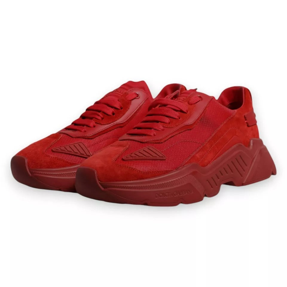 Red Leather Daymaster Low Top Sneakers Shoes