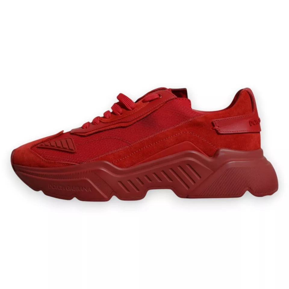 Red Leather Daymaster Low Top Sneakers Shoes