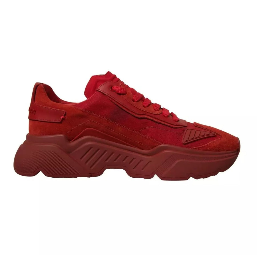 Red Leather Daymaster Low Top Sneakers Shoes