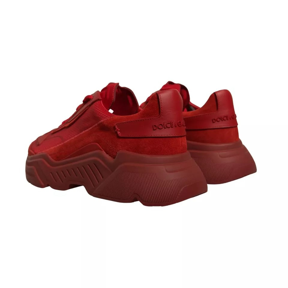 Red Leather Daymaster Low Top Sneakers Shoes