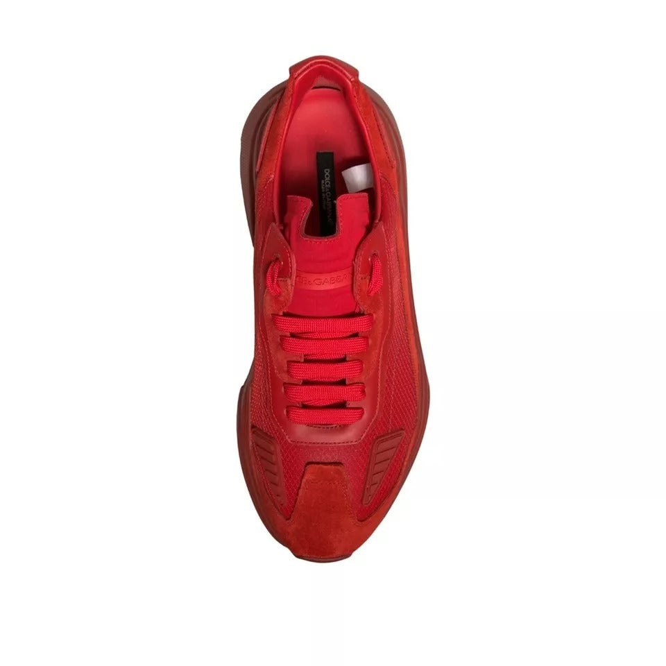 Red Leather Daymaster Low Top Sneakers Shoes