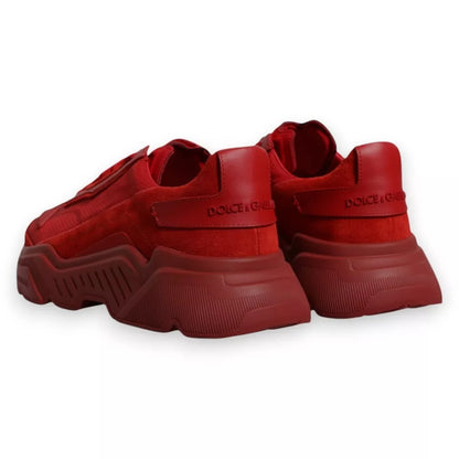 Red Leather Daymaster Low Top Sneakers Shoes