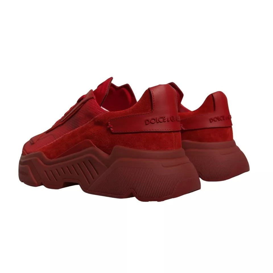 Red Leather Daymaster Low Top Sneakers Shoes