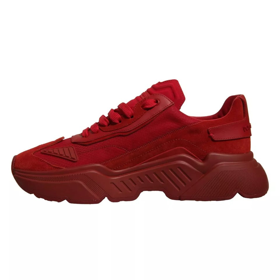 Red Leather Daymaster Low Top Sneakers Shoes