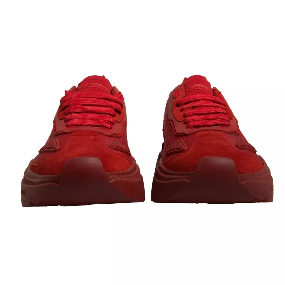 Red Leather Daymaster Low Top Sneakers Shoes