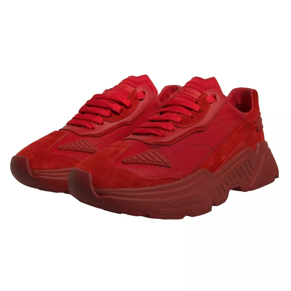 Red Leather Daymaster Low Top Sneakers Shoes