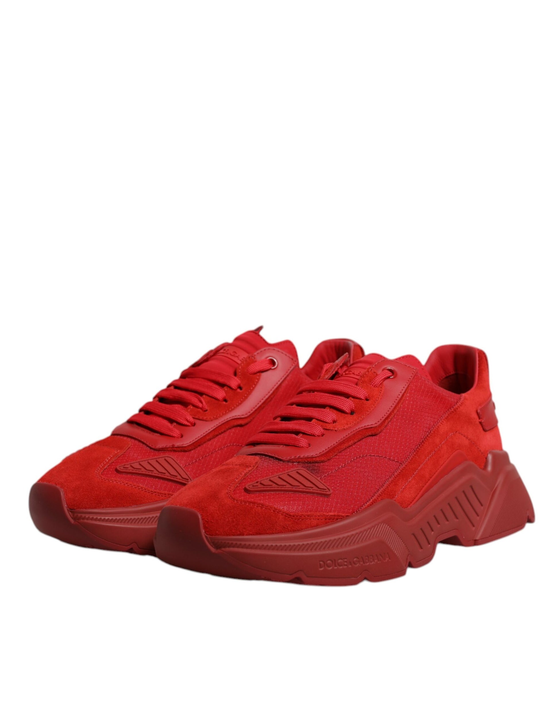 Red Leather Daymaster Low Top Sneakers Shoes