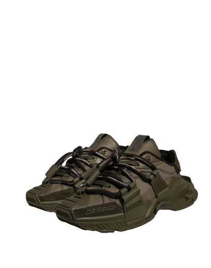 Military Green Space Low Top Sneakers Shoes