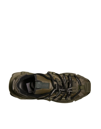 Military Green Space Low Top Sneakers Shoes