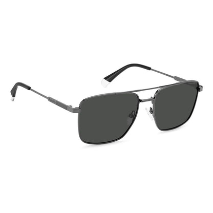 Gray Metal Sunglasses