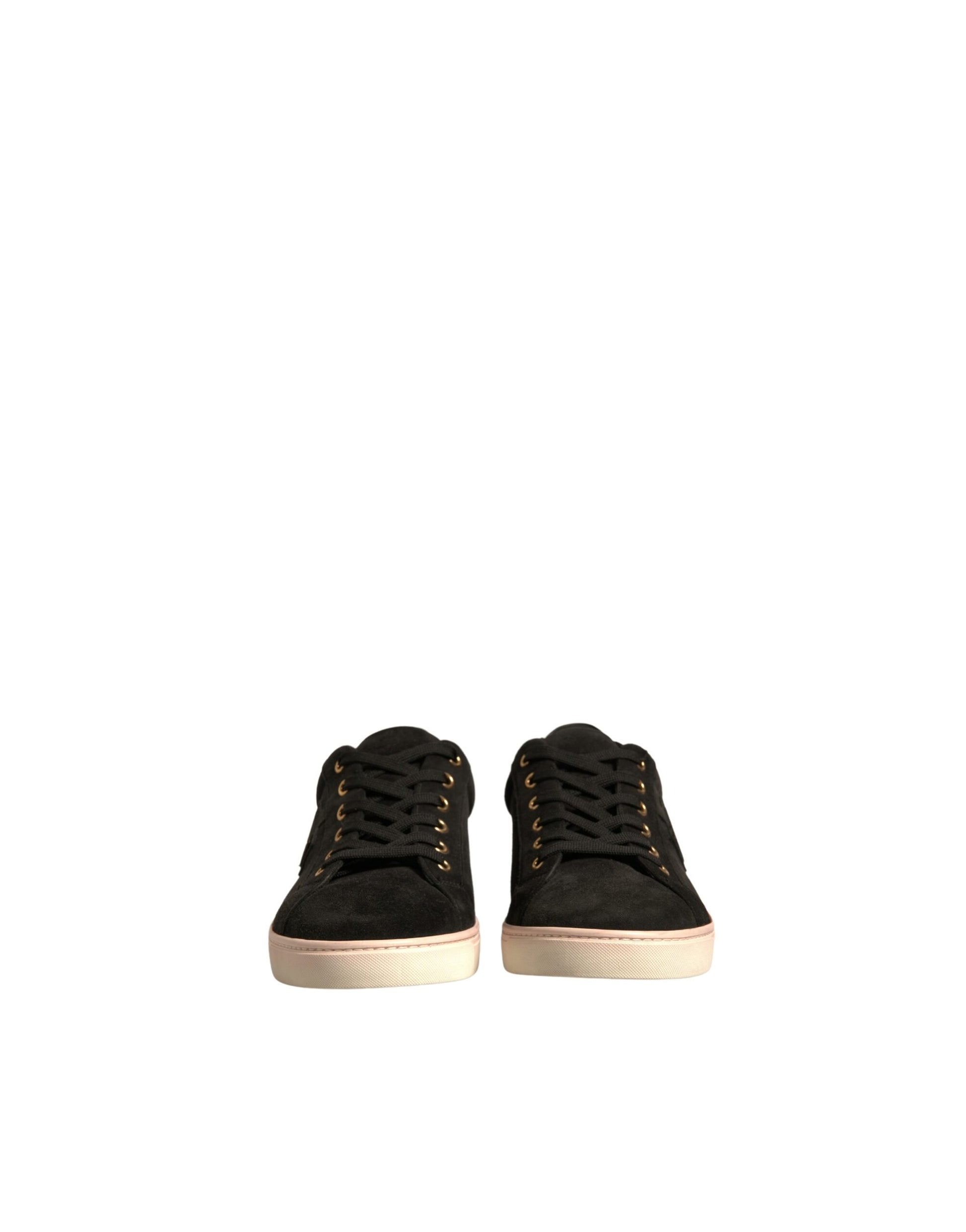 Black Logo Suede Leather Men Sneakers Shoes