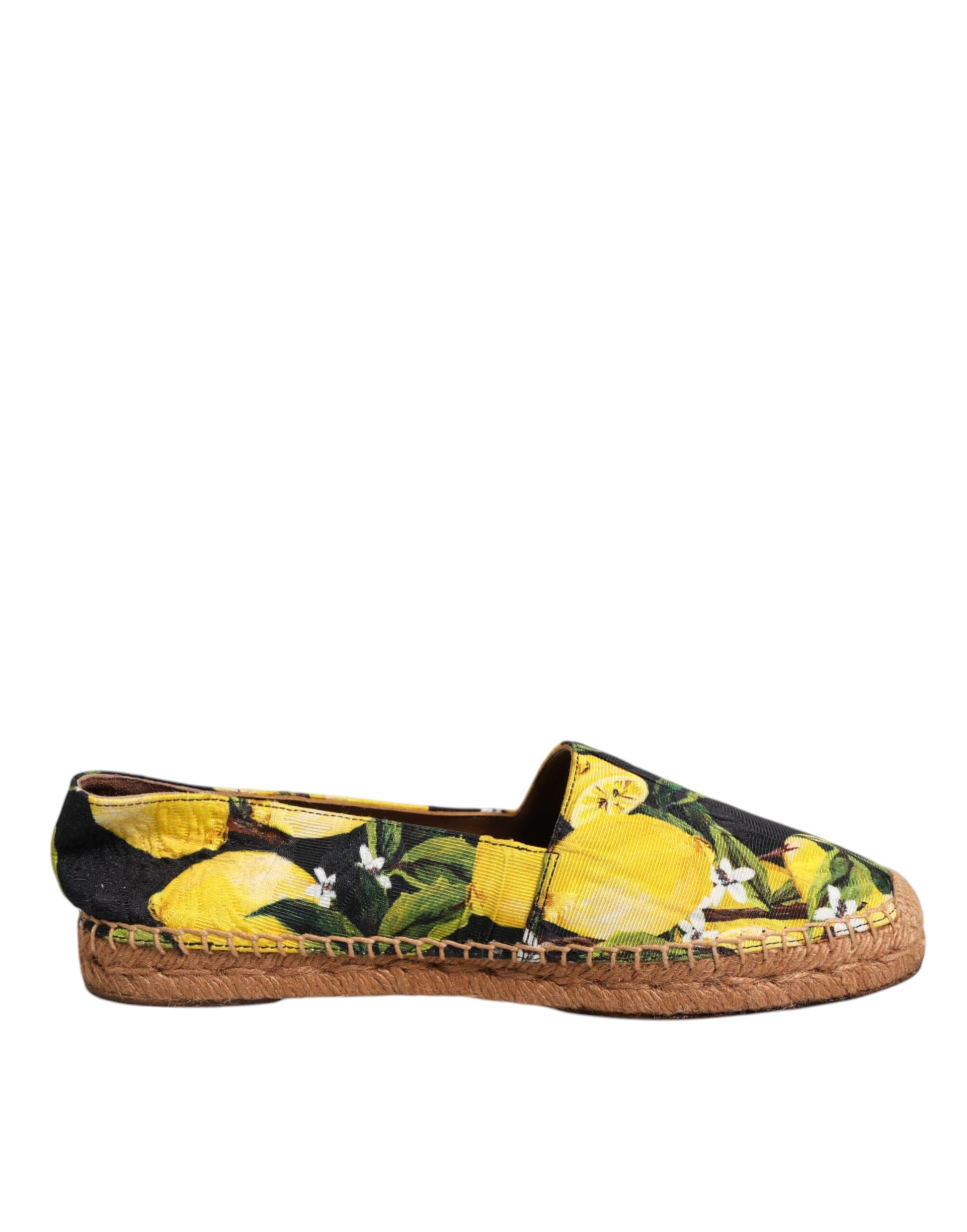 Multicolor Lemon Slip On Espadrilles Shoes