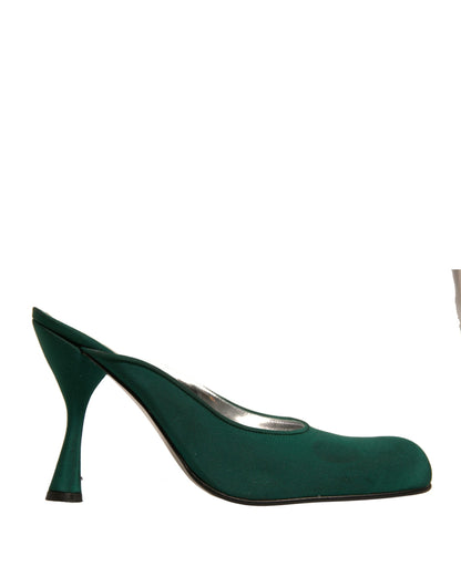 Green Suede Leather High Heel Pumps Shoes