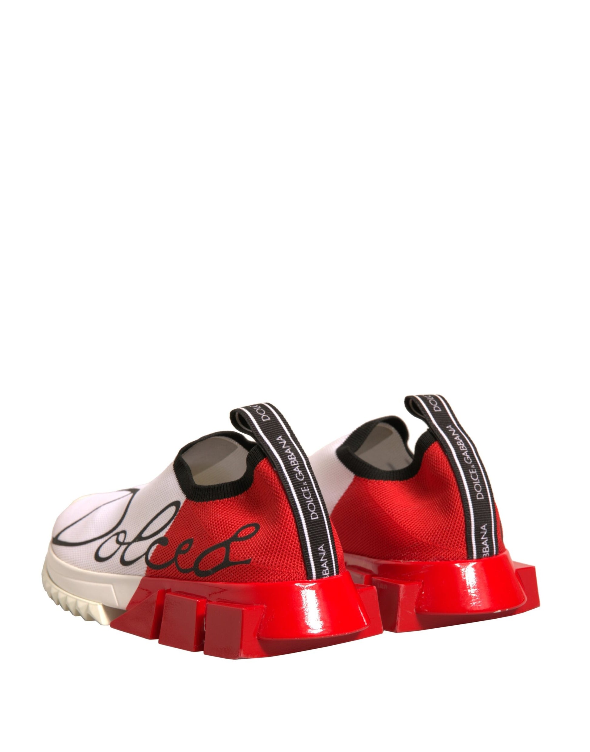 White Red Low Top Sorrento Sneakers Shoes