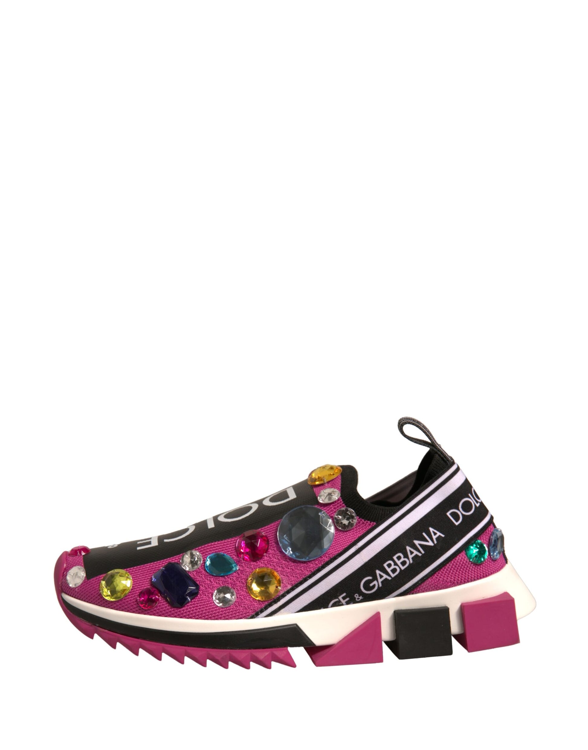 Pink Sorrento Crystals Low Top Sneakers Shoes