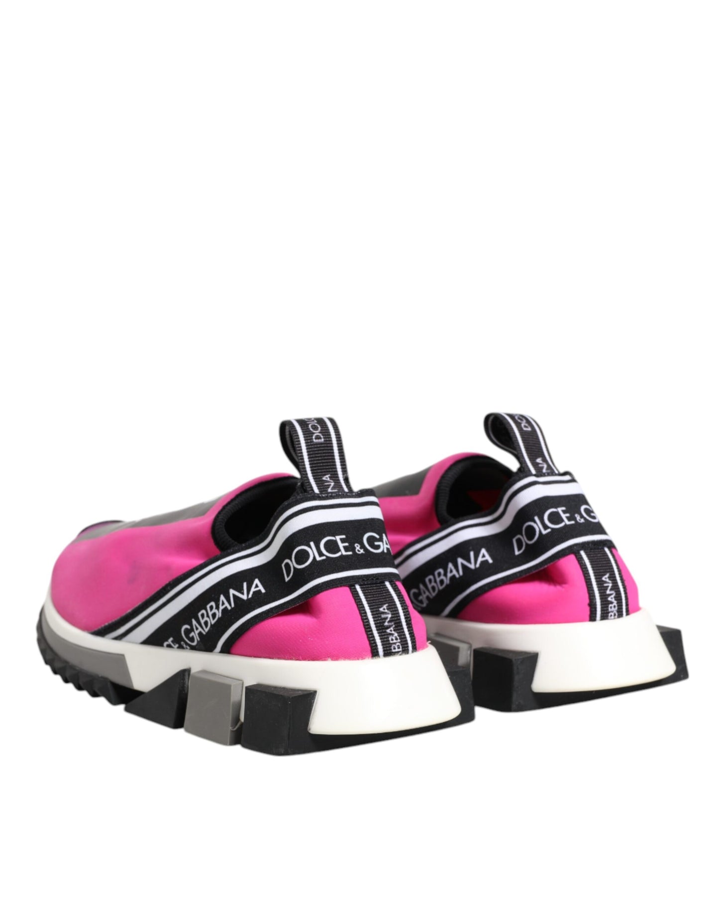 Fuchsia White Slip On Sorrento Sneakers Shoes