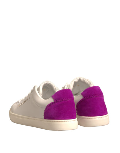 White Suede Leather Low Top Sneakers Shoes