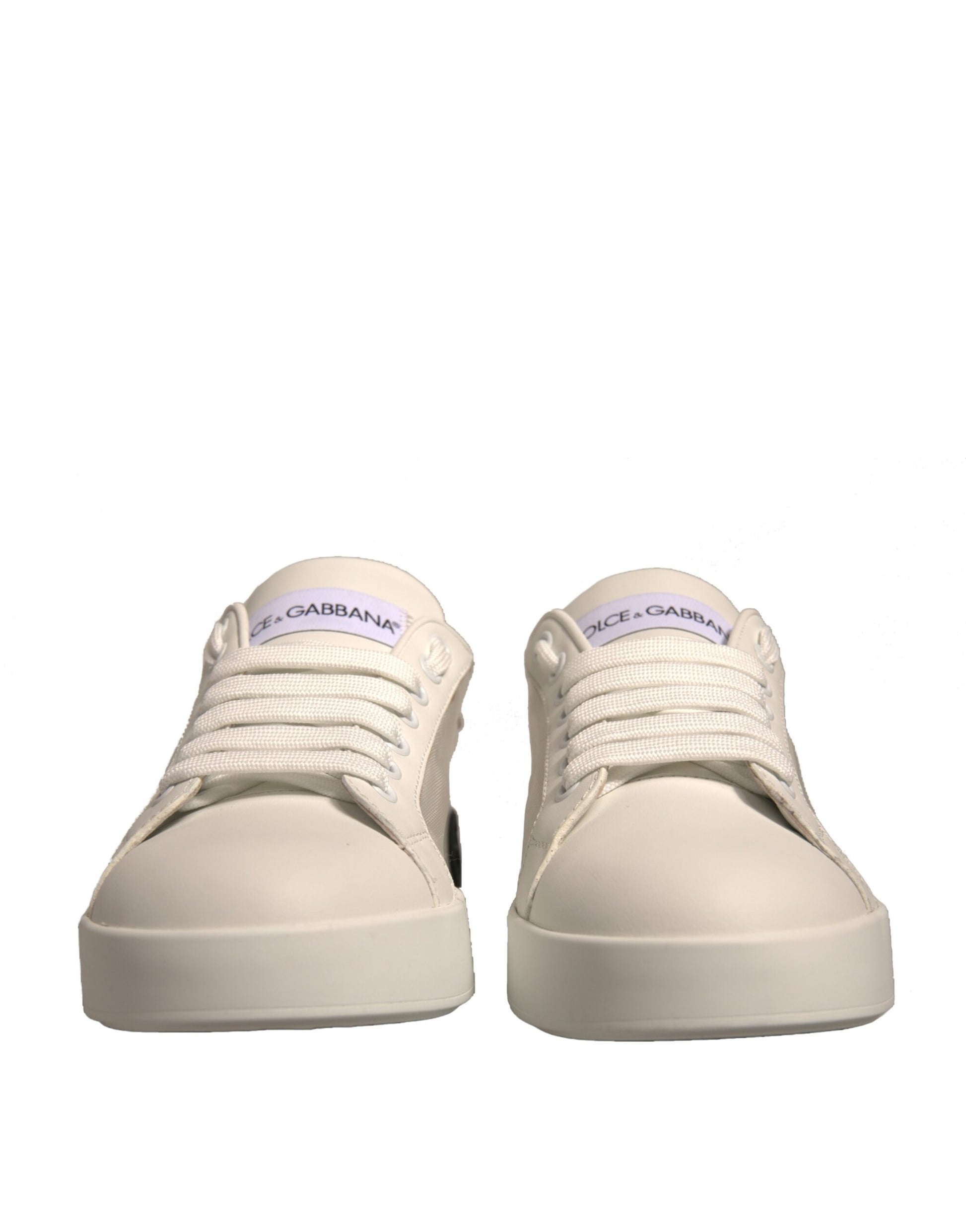 White Calf Leather Portofino Sneakers Shoes