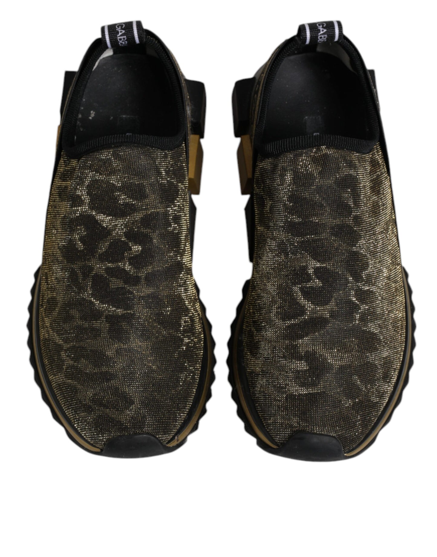 Gold Glitter Leopard Sorrento Sneakers Shoes