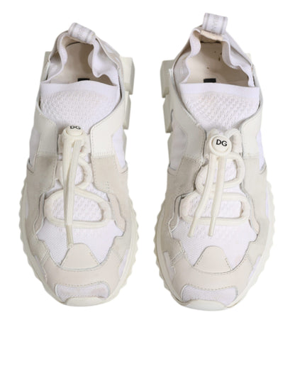 White Mesh Sorrento Trekking Sneakers Shoes