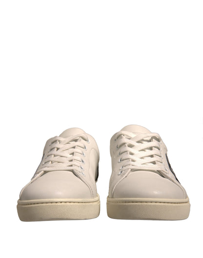 White Suede Leather Low Top Sneakers Shoes