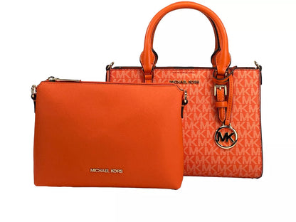 Charlotte 3 in 1 Satchel Bag Crossbody Poppy Orange