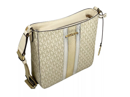 Jet Set Small Messenger Crossbody Bag Pale Gold