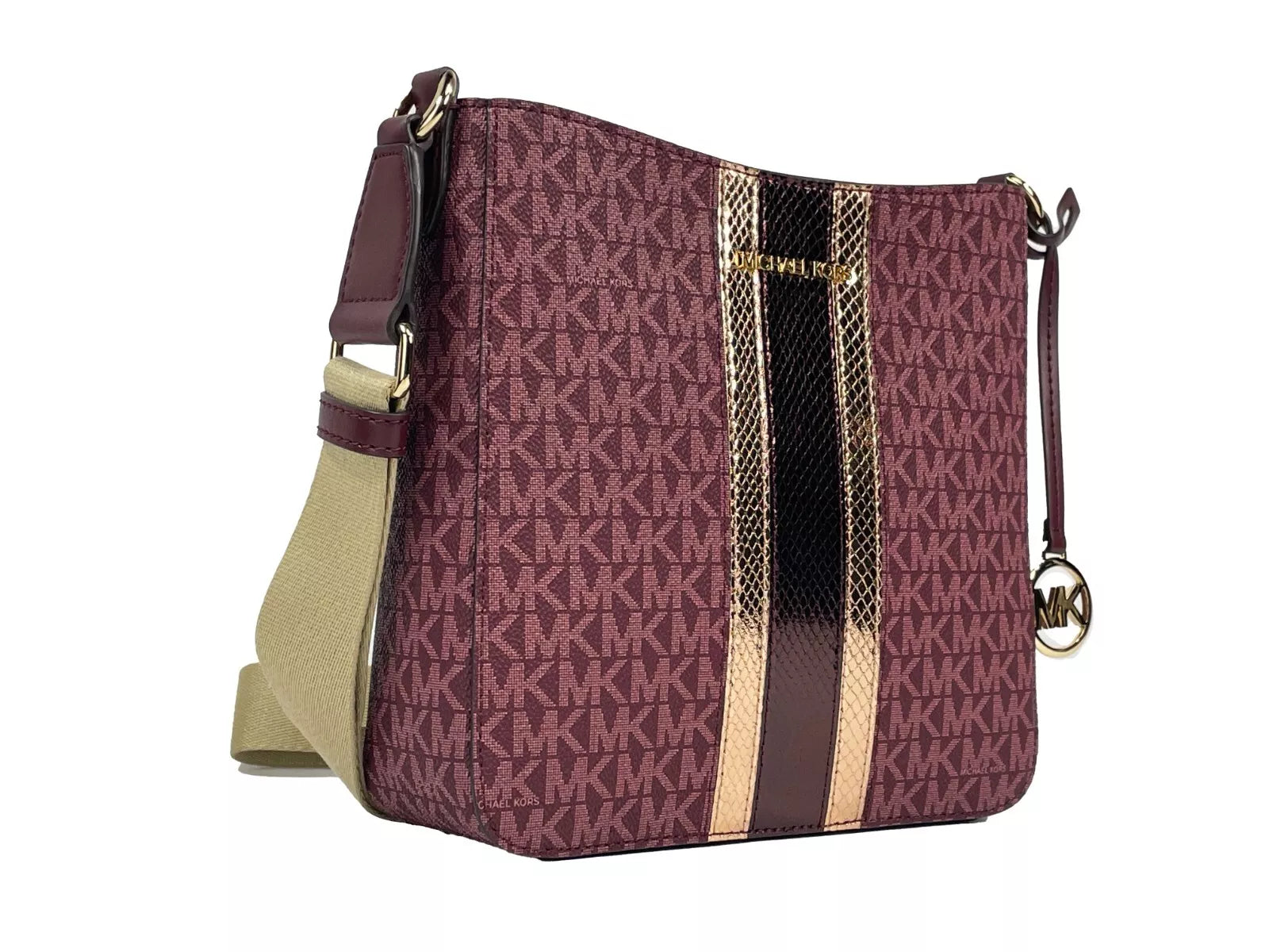 Jet Set Small Messenger Crossbody Bag Rogue Sombre Maroon