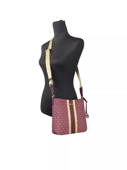 Jet Set Small Messenger Crossbody Bag Rogue Sombre Maroon