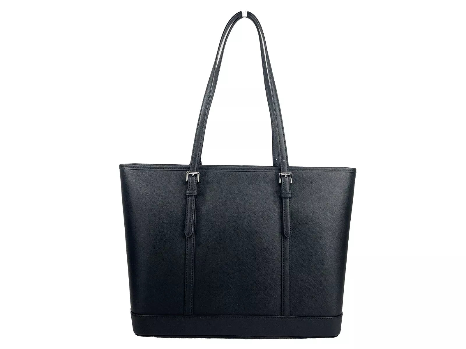 Large Zip Top Tote Carryall Bag Black