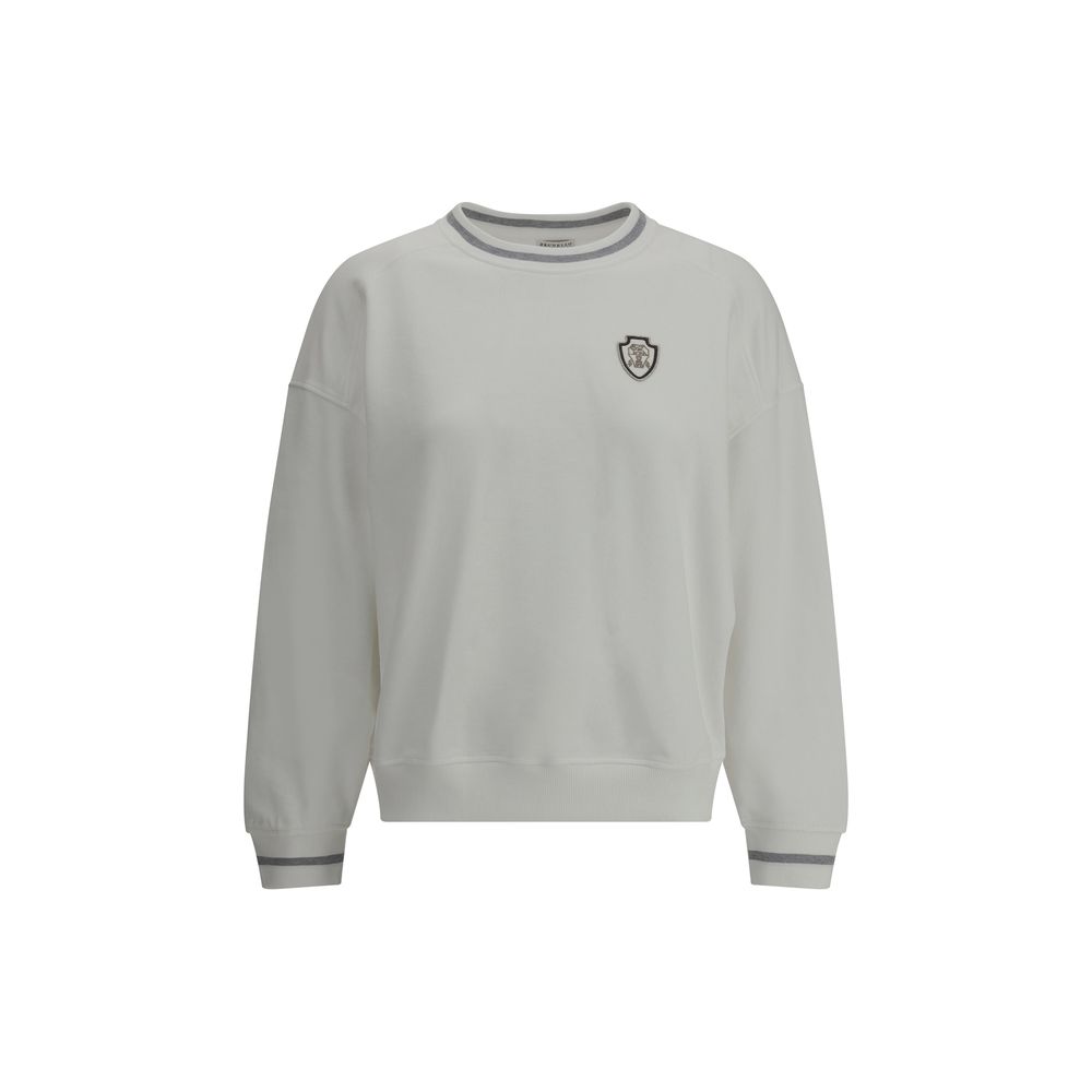 Sweatshirt with logo's patch